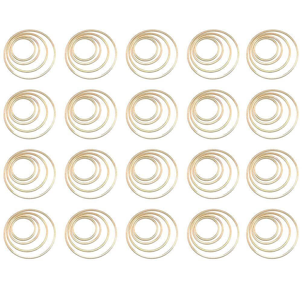 9246 12 15 20 25mm Diameter Alloy Linking Rings Consistent Texture Unique